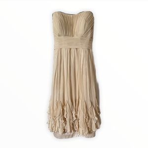 Bonny Champagne Strapless Dress - Formal - Size 10